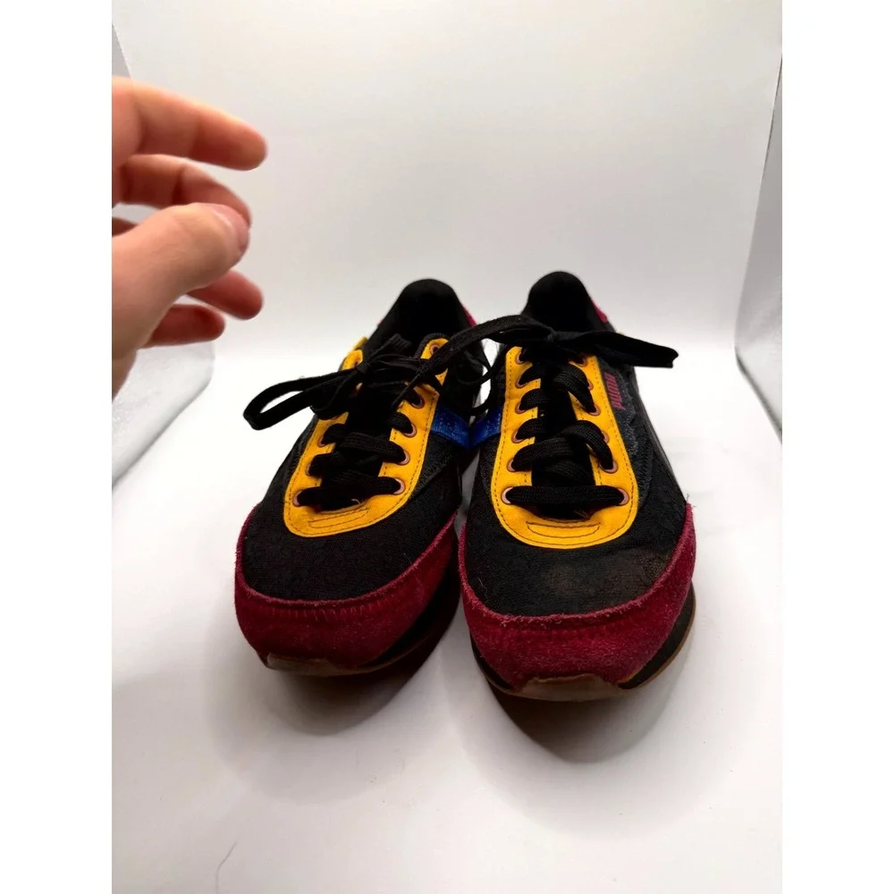 Puma Future Rider Futurism 384755-01 Boys 5 Sneaker Black Multi‎ Running Shoes